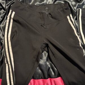 Two Adidas 
Black and white 
Leggings 
Selling them both for $20
